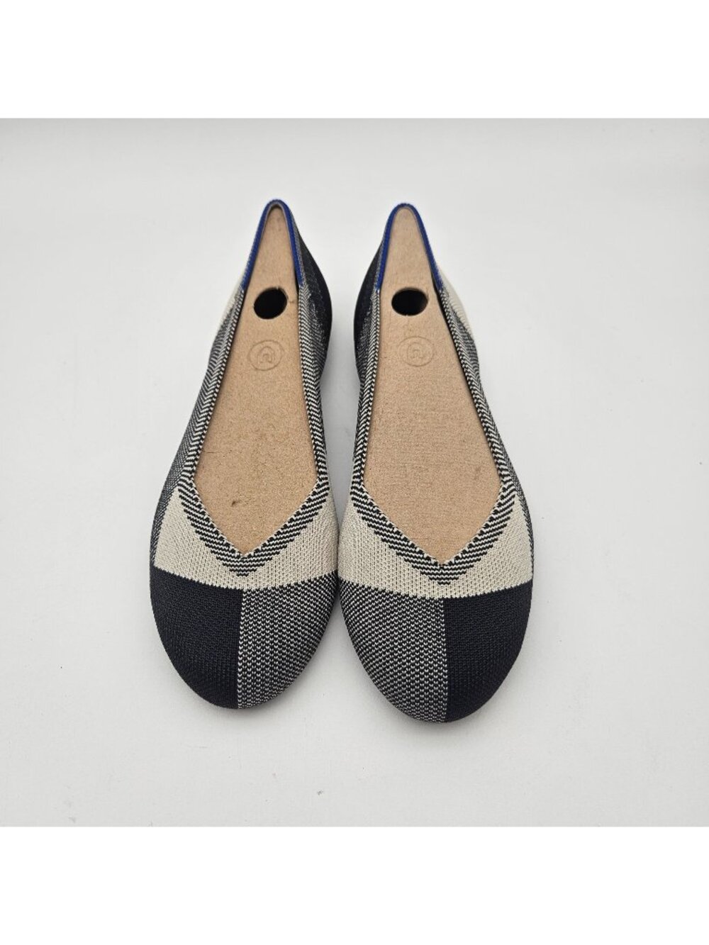 Rothys The Flat Buffalo Plaid Round Toe Slip On Flats Womens Size 8 NEW